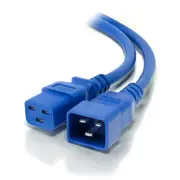 Alogic MF-C19C20-01-BLU 1m IEC C19 to IEC C20 Power Extension Cable 250V at 15A Cable Blue