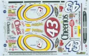 Slixx 1768 #43 Cheerios 2002-John Andretti Nascar decal