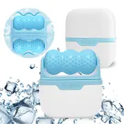Ice Stick Double Head for Face & Eye Puffiness Relief 2 in 1 Facial Roller-Blue