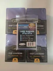100 Cardboard Gold 3x4 Toploaders + 110 Ultra Pro Soft Card Sleeves SHIPS FAST
