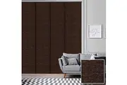 Straw Texture Panel Blinds 140cm~360cm(W)x230cm(D) Walnut