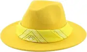[Bollrllr] Ladies Vintage Jazz Hat Classic Felt Hat Simple Top Hat