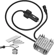 Starlink Mini Cable Car Adapter with Step Up Converter, 12V Power Cable with Cigarette Lighter Plug, 10-28V to 30V 3.5A Conversion Kit for Truck RV No Worry About Voltage Drop or Rise