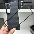 Genuine Carbon Fiber Case Samsung Galaxy Z Fold 6 5 Matte Ultra Thin Hard Cover