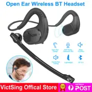 Mpow Bluetooth 5.3 Bone Conduction Headset Wireless Headphones & Removable Mic