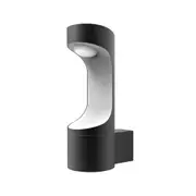 SETH Exterior LED Surface Mounted Wall Light Black 9W 3000K IP54 - SETH1