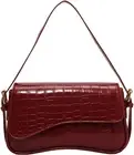 Women's Small Shoulder Bag Clutch Y2KPurse Handbag PU Leather Tote Bag with 2...