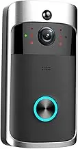 V5 Wireless Intelligent Welcome Door Bell Detection 720P HD 166-degree Wide-Angle Camera Doorbell Motion Sensing with Noise Canceling Microphone Protection Device