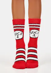 [Cool Socks] Sock 1 Socks 2 Fuzzy Crew Socks
