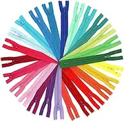 Nylon Coil YKK Zippers for Sewing Crafts & Tailors in Bulk 20 Colors (24" (50 Pieces))