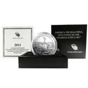 2011-P 5 oz Burnished ATB Gettysburg Silver Coin (Box + CoA)