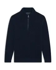 Frescobol Carioca Maximo Ribbed Half Zip Sweater
