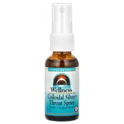 Source Naturals, Wellness, Colloidal Silver™ Throat Spray, 30 PPM, 1 fl oz (29.57 ml)