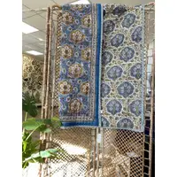 在飛比找蝦皮購物優惠-蓋亞【現貨】印度ANOKHI手工蓋印 藍正白反印花系列 純棉