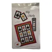 Hip Chicks Tablerunner Quilt and Applique Pattern by Kariepatch Designs NOS
