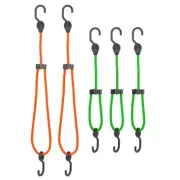 Super Strong, Adjustable Bungee Cord with Hooks Value Pack Assortment - 5 Piece