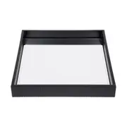 Luxe Living Miles Mirrored Tray Range in Black