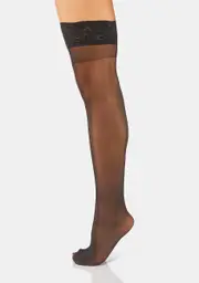 [MeMoi] Silky Sheer Lace Top Thigh Highs