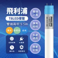 在飛比找momo購物網優惠-【Philips 飛利浦照明】LED T8燈管 2尺 9.5