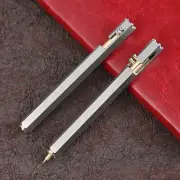 Writing Pens Signature Pen Stainless Steel Hexagonal Pen Neutral valuable