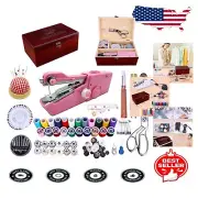 Portable Mini Sewing Machine for Beginners - 143 Sewing Accessories Included