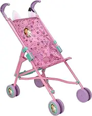 Gabby's Dollhouse Pram | Toy Dolls Buggy | Baby Doll Pram | Children's Baby Doll Pram Toy Umbrella Folding Pram | Role Play Toy Dolls Buggy Pram