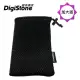 【DigiStone】3C防震收納袋 格菱軟式束口袋 加大版型 適2.5吋硬碟.SSD.行動電源.3C產品(1入)