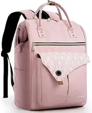 Lekesky Women's School Bag with Laptop Compartment and Anti-Theft Bag, 15.6 Inch Laptop Backpack