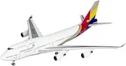 Pre-Built Model Aircraft 17CM 1/400 Large Scale Display Model Airplane for Asiana Airlines B747-400 HL7428 Static Finished Aircraft Miniature Airplane Model