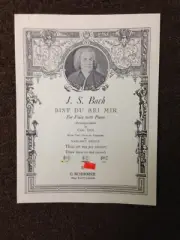 J.S. Bach "Bist Du Bei Mir" Low Voice And Piano Sheet Music