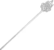 Healeved Rhinestones Walking Stick for Women Cane Prop for Halloween Cosplay and Fancy Dress Parties Sparkly Costume Accessory for Masquerade and Themed Events