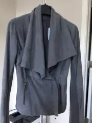 VINCE Suede Jacket with Draped Collar New w Tag
