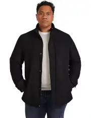 [Johnny Bigg] Riley Wool Blend Car Coat in Black
