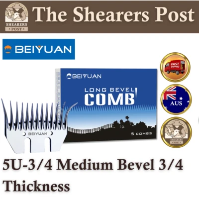 Beiyuan 5U-3/4 Medium Bevel 3/4 Thickness Comb Shearers Sheep Shearing Comb