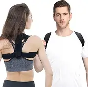 AnnuoYi Posture Corrector for Women and Men，Adjustable Shoulder Brace，Breathable Back Support straightener, Providing Pain Relief from Lumbar、Neck、 Shoulder and Clavicle, Back，Improves Posture