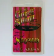 Madonna The Girlie Show Backstage Pass Original 1993 Concert Tour Pink All Areas
