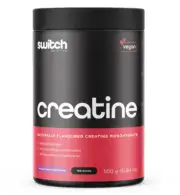 New Switch Nutrition Creatine Monohydrate Raspberry Vegan 500g BNIB RRP$60
