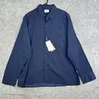 NN07 No Nationality Long Sleeve Brushed Micro Corduroy Shirt Blue XL