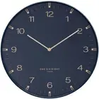 NEW One Six Eight London Sienna Wall Clock, Ocean Blue, 40cm