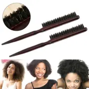 Three Rows Hair Comb Hairdressing Comb Hairstyle Tool Fluffy Wooden Handle Q