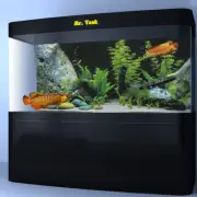 Rockery Aquatic Aquarium Background Poster Fish Tank Backdrop Static Cling Flim