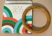 Vintage 1977 Avon Tortoise Shell Color Go Round Bangle Bracelet New VTG in Box