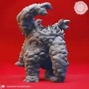 Xorn | TABLETOP SCALE | D&D TTRPG Monster Miniature | Yasashii Kyojin Studio