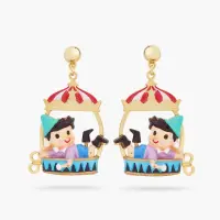 在飛比找momo購物網優惠-【Les Nereides】木偶奇遇記-小木偶與馬戲棚耳環
