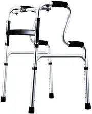 Walker, Rollator Walker Walking Frames 8-Speed Height Adjustment Lightweight Folding Walker Removable Accessories Mobility Aids for Seniors Little Surprise