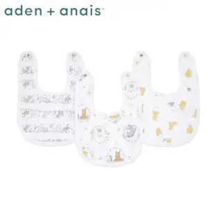 【aden+anais】經典圍兜三入(迪士尼 兒童圍兜 口水巾)