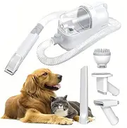LIFEBEA 5-in-1 Dog Grooming Kit, Pet Grooming Vacuum & Dog Clippers Nail Trimmer Grinder & Dog Brush for Shedding, Low Noise Dog Hair Remover Pet Supplies