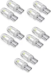 10Pcs LED Bulbs T10 6W LED Lamp Wedge 3030 2SMD Interior Lights 12V 6000K License Plate Light Reading Light Dome Light,Blue