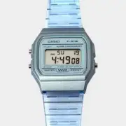 CASIO Unisex Wrist Watch F-91WS-2 | Classic Style, Digital Display, Translucent
