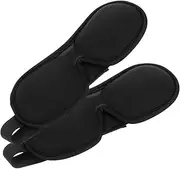 Baluue 2pcs Blindfold Sleeping Soft Blue Sleep Mask Breathable - Patches Sleep Masks Sleep Eye Mask Satin Eye Night Sleep Eye Shade Silk Sleep Mask Contoured Sleeper Nap Memory Foam Black
